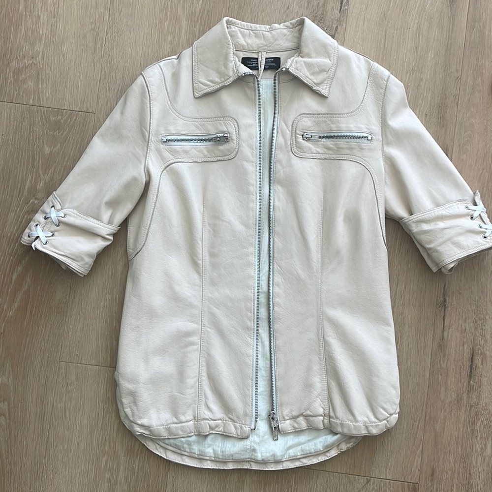 Vintage Marco Tagliaferri Leather Jacket - Made in Italy Sz 42